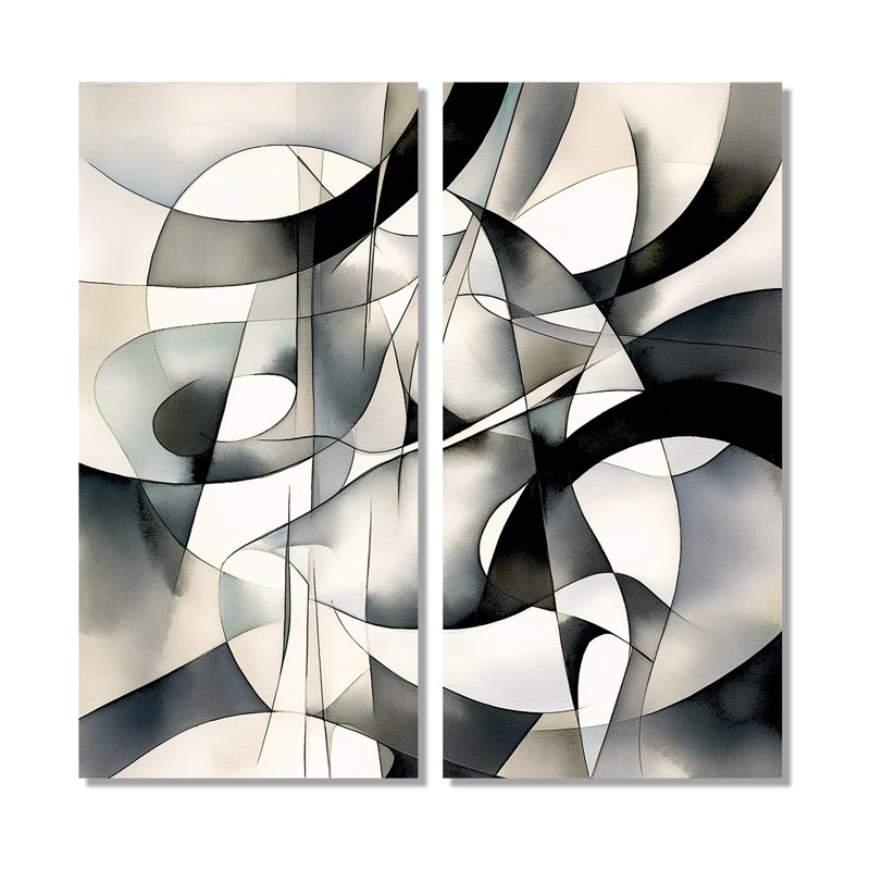 Abstrait neutre, art moderne, 32" H x 32" W, Wrapped Canvas, Does Not Apply