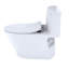 Toilette allongée une pièce à hauteur universelle 1,0 GPF TOTO® Nexus® 1G® avec siège CEFIONTECT et SS234 SoftClose, prêt pour WASHLET +, coton blanc - MS642234CUFG # 01