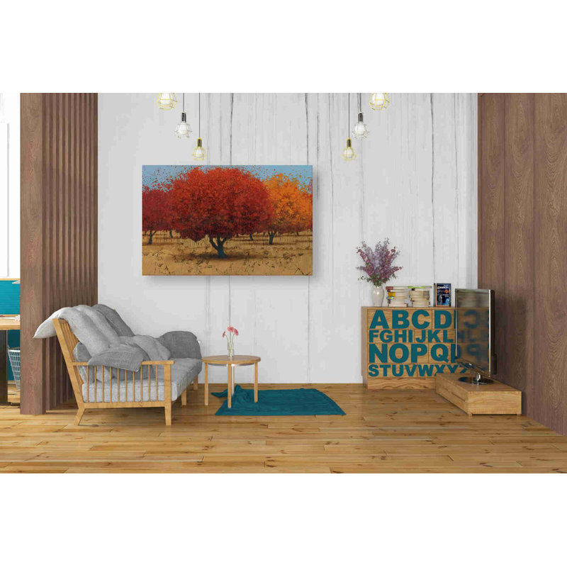 «Orange Trees II» par James Wiens, art mural sur toile, H 26 po x l 40 po x P 1,25 po