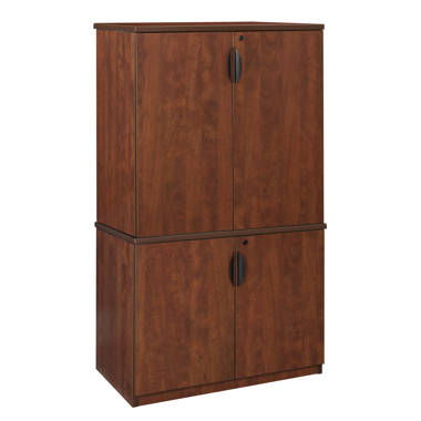 Mainstays 4-Door 5' Storage Cabinet, Walnut