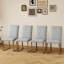 Chaises de salle à manger en faux cuir Kamden-115285066-118804534