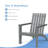 Garberville Acacia Outdoor Adirondack Chair-1810749688
