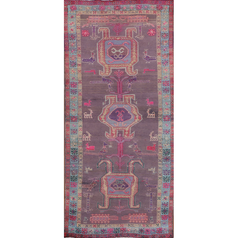 Tapis tribal mauve 4 x 10