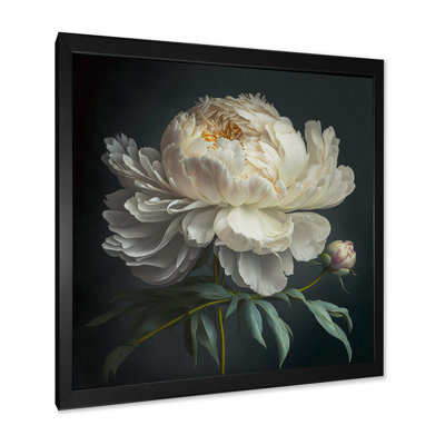 Blooming White Peony V - Peony Wall Art
