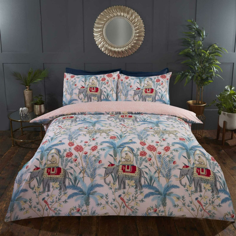 Amritpal Wildlife Bedding with Pillowcases Included, Blush, Single - 1 Standard Pillowcase