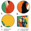 Art mural en métal orange et vert, "Romance of Women I" - femme mexicaine-302602496