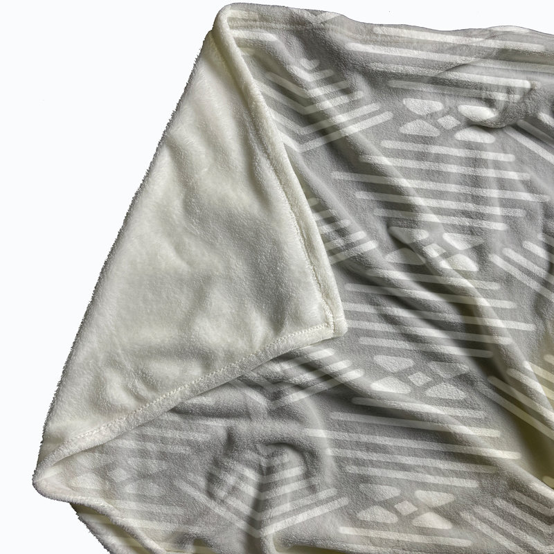 Arya Plain Weave / Muslin Throw Blanket, Grey