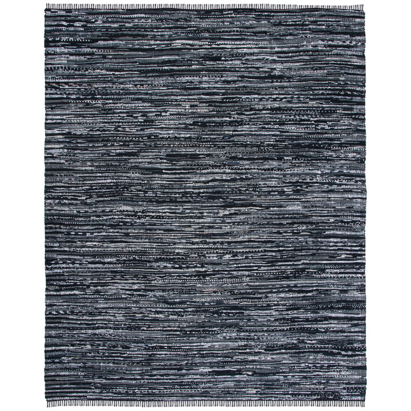 Rag Rug Hand Woven Cotton Rug, Rectangle 8' x 10'