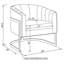 Fauteuil demi-tonneau 30 po