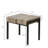 20'' Rustic Oak Grain End Table, Modern Industrial Side Table