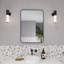 Stainless Steel Recessed Framed Single Door Medicine Cabinet with Adjustable Shelves-98652846