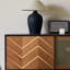 Console moderne en noyer moderne