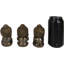 Bungalow Rose Bouddhisme See Hear Speak No Evil Wise Shaolin Kung Fu Zen Little Monks Ensemble de trois figurines Bouddha Jizo Hotei Statue décorative Collection Harmonie paix Talisman