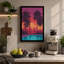 Tropical Sunset Poolside Retro - Wrapped Canvas-910911788-910911790
