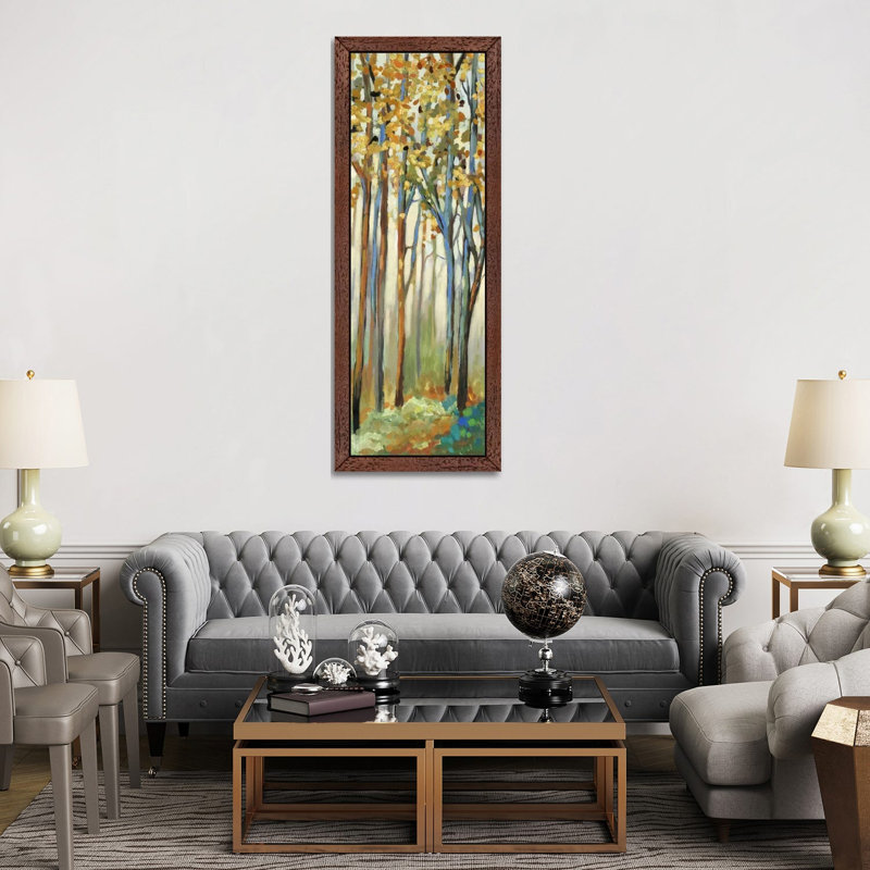Standing Tall II by Allison Pearce - Painting on Canvas, Brown Framed, 30.48 cm H x 91.44 cm W