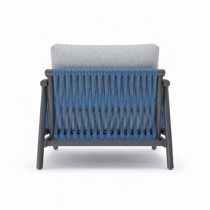 Mobilier de jardin en aluminium Avel, chaise, canapé une place