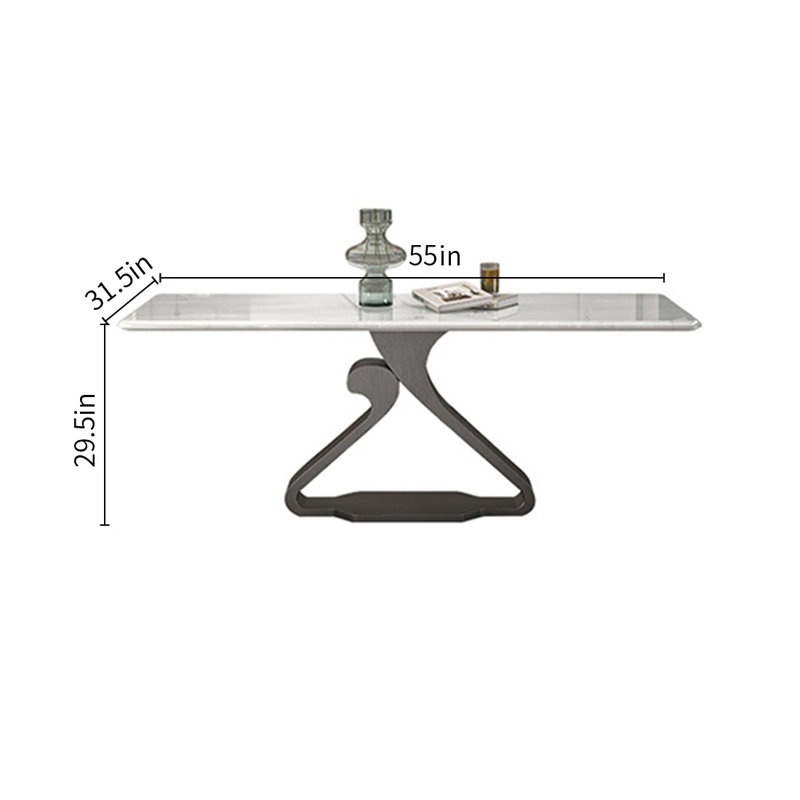 Tables de salle à manger Thick Luxury, H 29,5 po x L 55 po x l 31,5 po