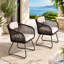 Chaise de patio avec coussins Melissa