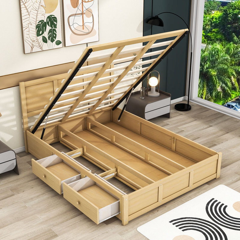 Lit plateforme avec rangement Bloomie, Complète