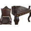 Fauteuil en cuir sculpté