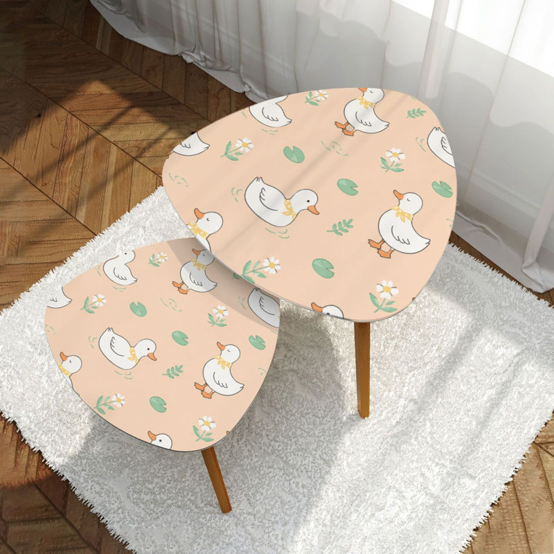 Ensemble de 2 tables gigognes Triangle Nesting