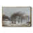 Toile avec cadre flottant or