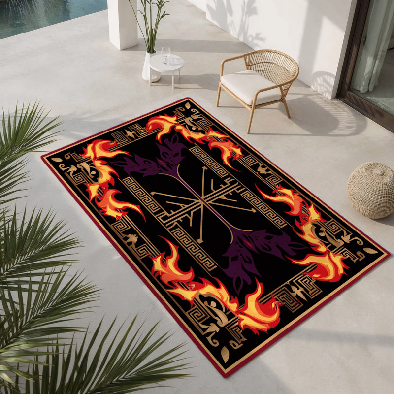 Elysian Knotwork Indoor And Outdoor Area Rug, Rectangle 8' x 10'