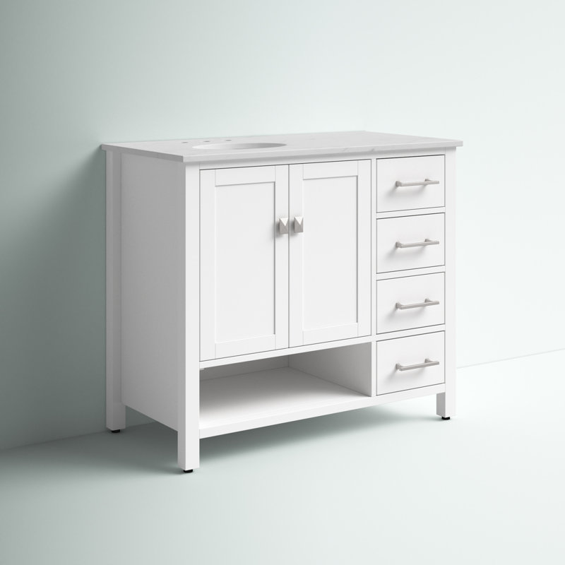 Ensemble de meuble-lavabo simple 42 po Skye, Blanc