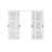 80"H 4-Panels Full-Assembled Tempered Glass Closet Sliding Doors With Hardware Kit & Handles(No Assembly Required)-101609685