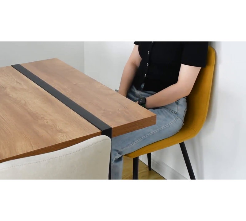 Asparas 59" 6-Person Dining Table Set | Modern Style