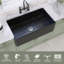 Évier de cuisine à tablier simple en argile réfractaire à tablier frontal avec grille d'évier et grille à panier L 30 po x l 20 po