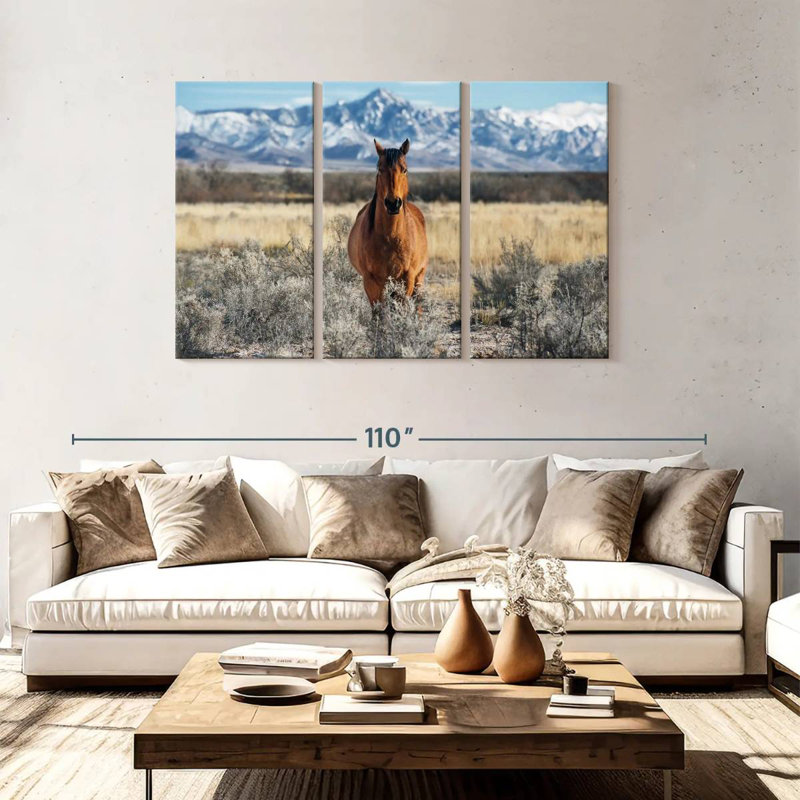 Horse At Winter, 48" H x 74" W