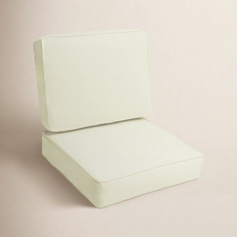 Coussin de chaise Diascia Sunbrella, Ivoire, 23,5 po x 23 po, 5"