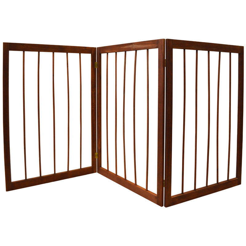 Solid Wood Free Standing Pet Gate
