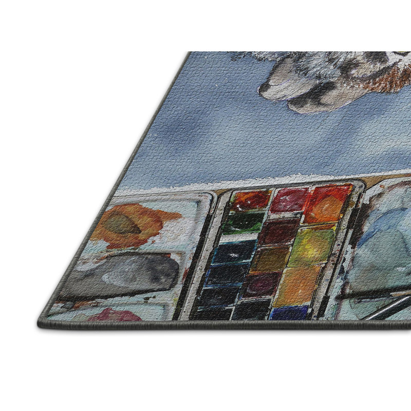 Tapis bleu chat, Rectangle 3 pi x 5 pi