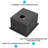 Gunmetal Black Undermount Kitchen Basin 15"X17"X10", 16G Stainless Steel, Finish, Condensation Prevention 15"X17"X10" Sink, To Scratches, Included Drain Assembly And Drying Rack