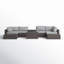 Ensemble de conversation pour 4 personnes avec coussins Tezer Wicker