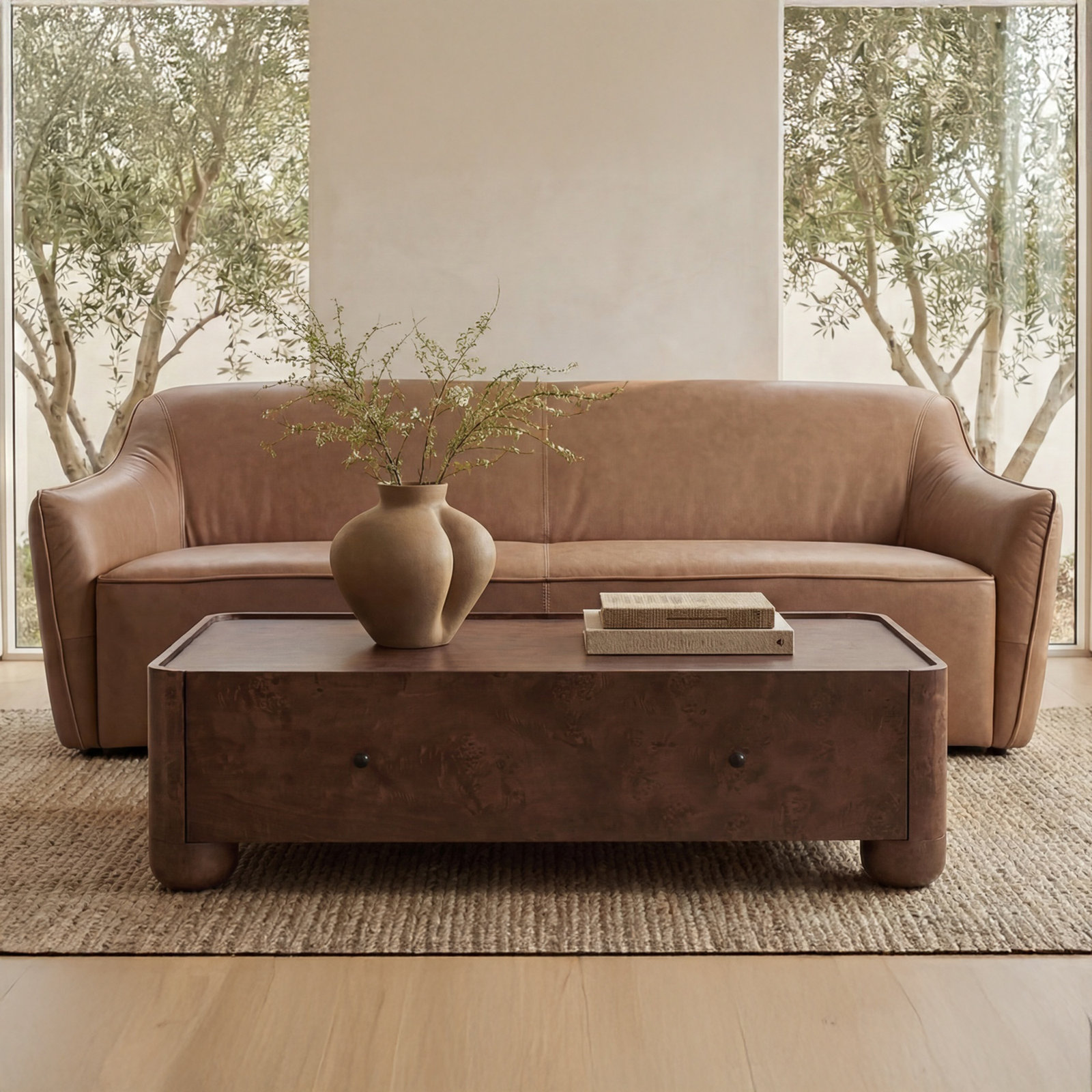 Coffee Table, Dark Brown