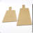 Trapezoid Flat Bread Serving Board with Handle-13702371-13702372