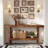 63" Farmhouse Solid Wood Console Table For Entryway