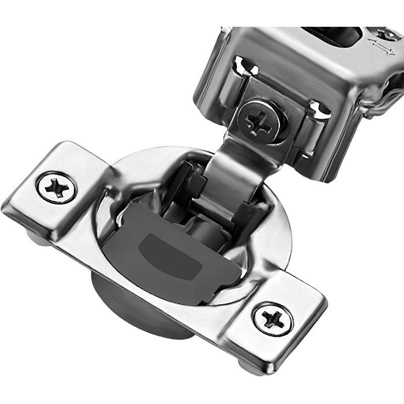 1 Piece Soft Close 1-1/4" Overlay Cabinet Hinge 105 Degree 6 Ways 3 Cam Adjustment