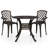 Milivoje Round 2 - Person Aluminum Bistro Set-774999239
