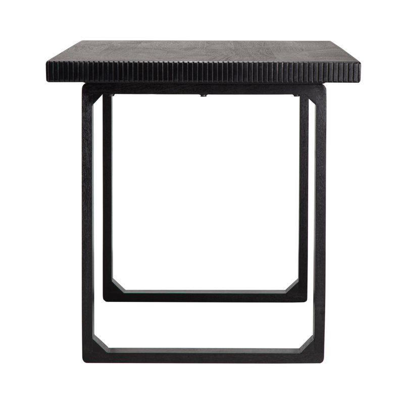 Urbana Solid Wood Writing Desk, Black