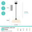 Luminaire suspendu en verre festonné 1 lumière 15,74 po à 1 lumière-1805344191