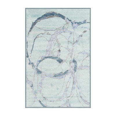 Tapis gris/zone noire contemporaine