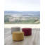 Pouf rond en velours 24 po Hallsy-358596594