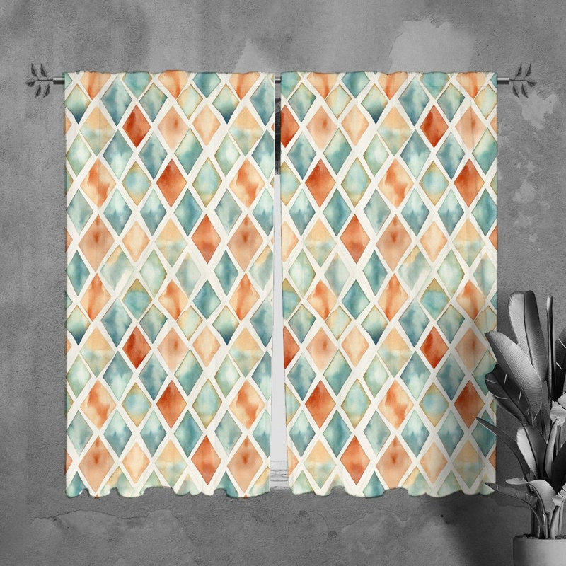 Twanda Polyester Room Darkening Curtain Pair, L 40 po x L 61 po