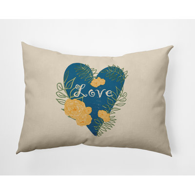 Coussin décoratif floral intérieur / extérieur en polyester