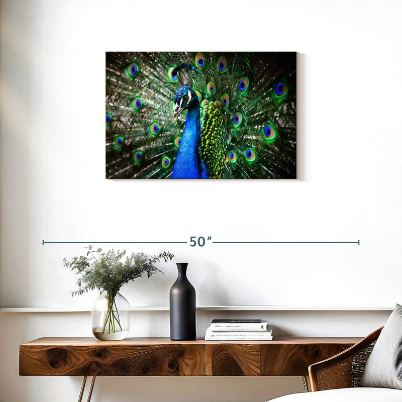 Brampt Peacock Show, 20" H x 30" W