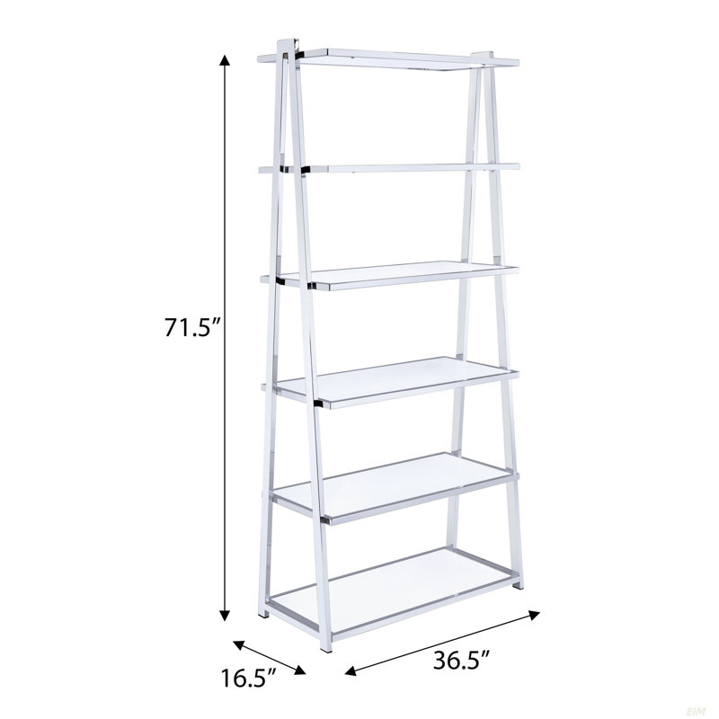 Bibliothèque blanche avec 6 tablettes (bibliothèque)